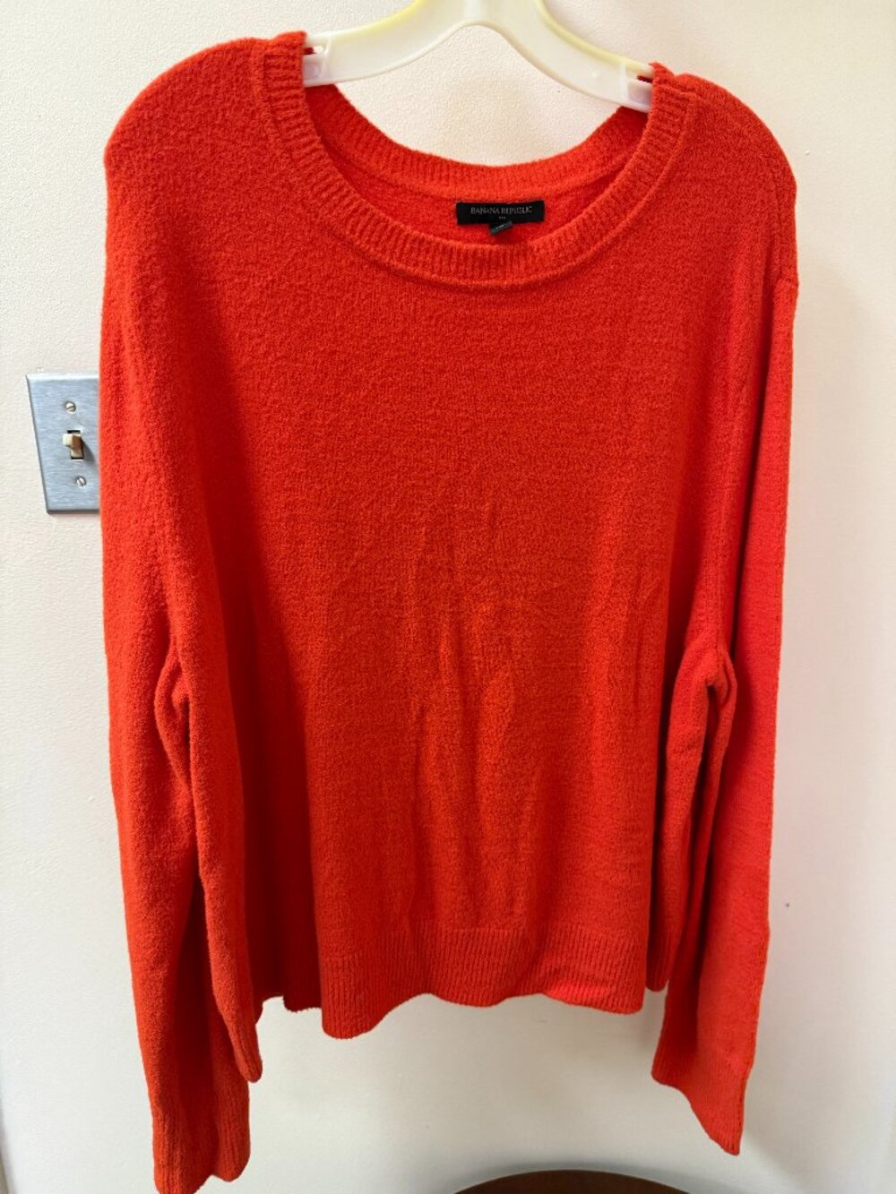 Banana Republic Orange Oversized Crewneck Sweater XL
